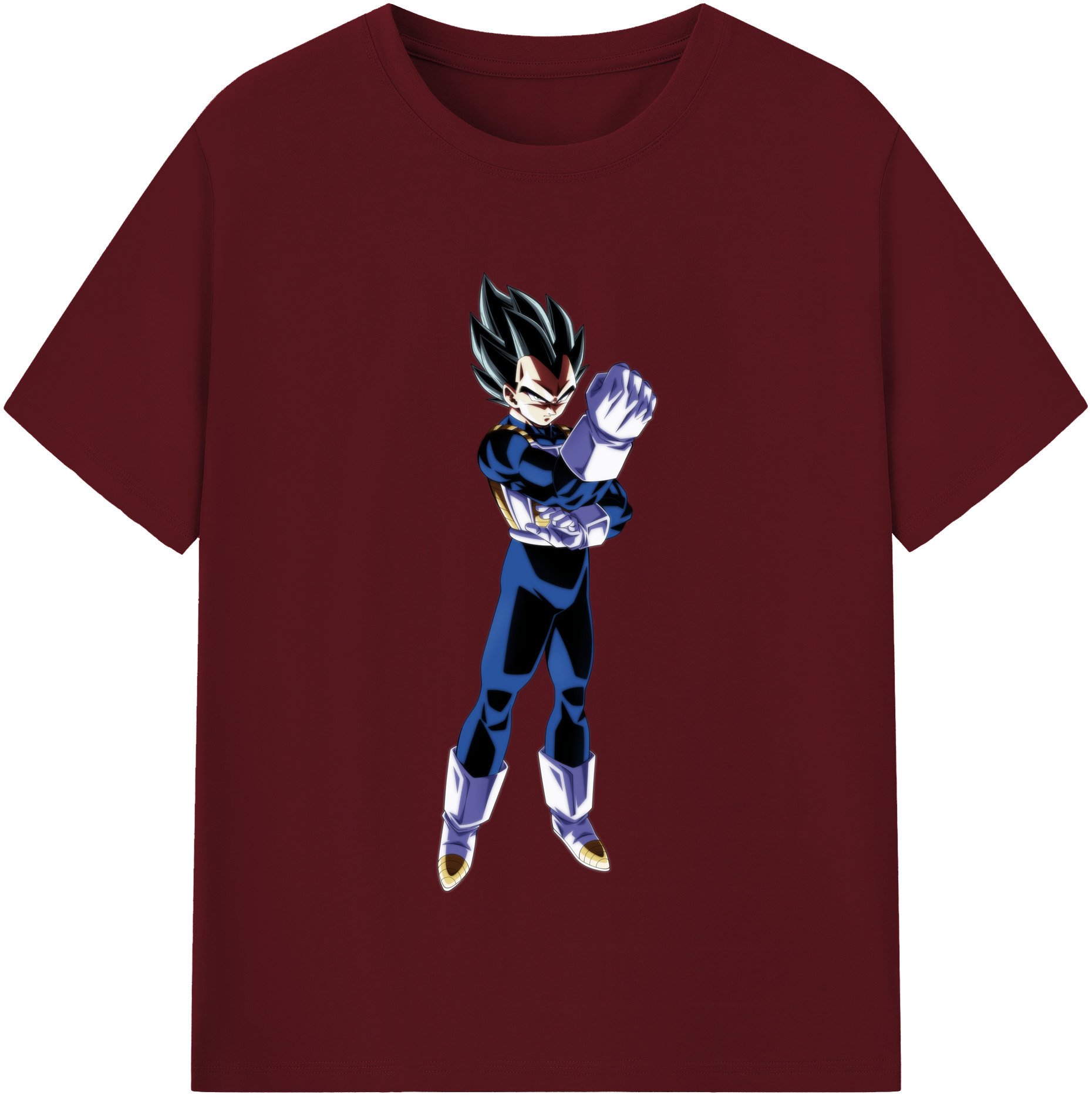 （画像用） ドラゴンボール ベジータ四世（Bejīta Yonsei）DRAGON BALL Vegeta IV 綿100％半袖Tシャツ（フロントプリント）